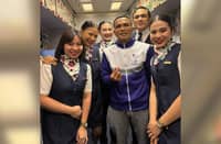 Filipino fighter Charly Suarez gets superb service from the country’s flag carrier during his flight to Los Angeles.