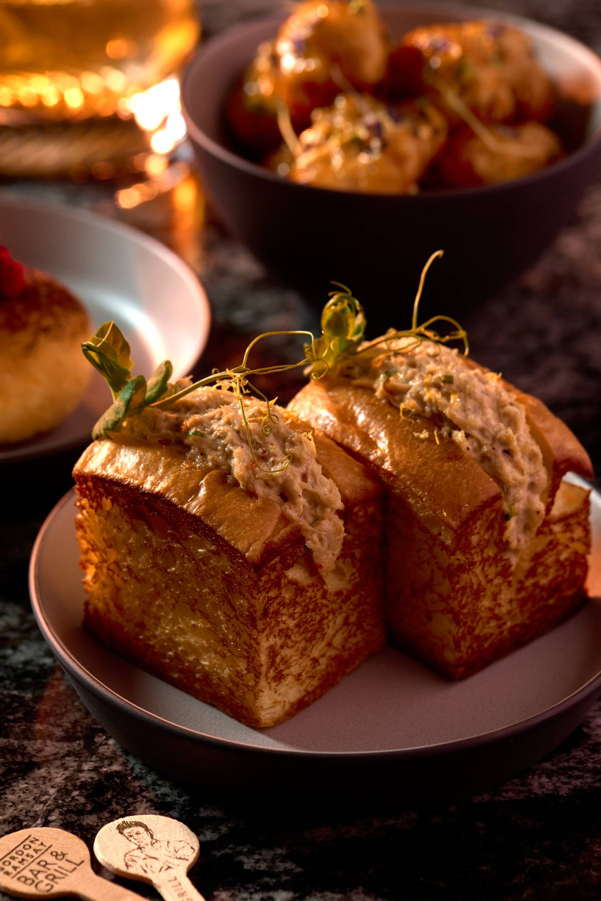 Brioche Crab Roll with Avocado.