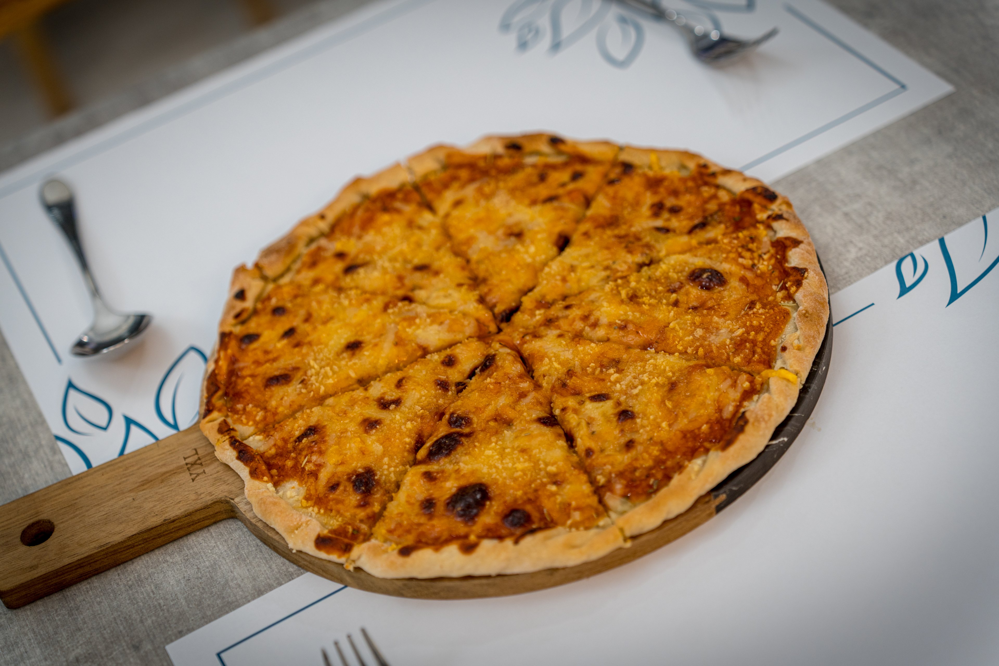 Four Cheese Pizza.