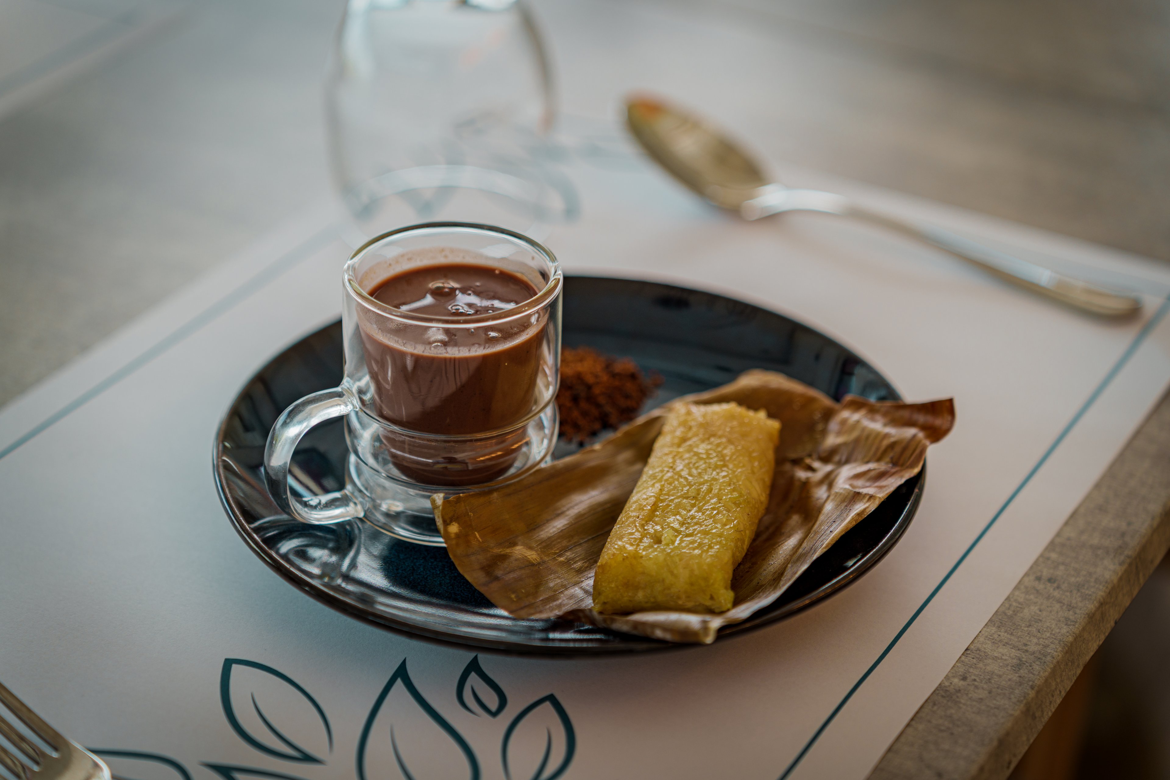 Suman sa Lihiya with Batirol Hot Chocolate.