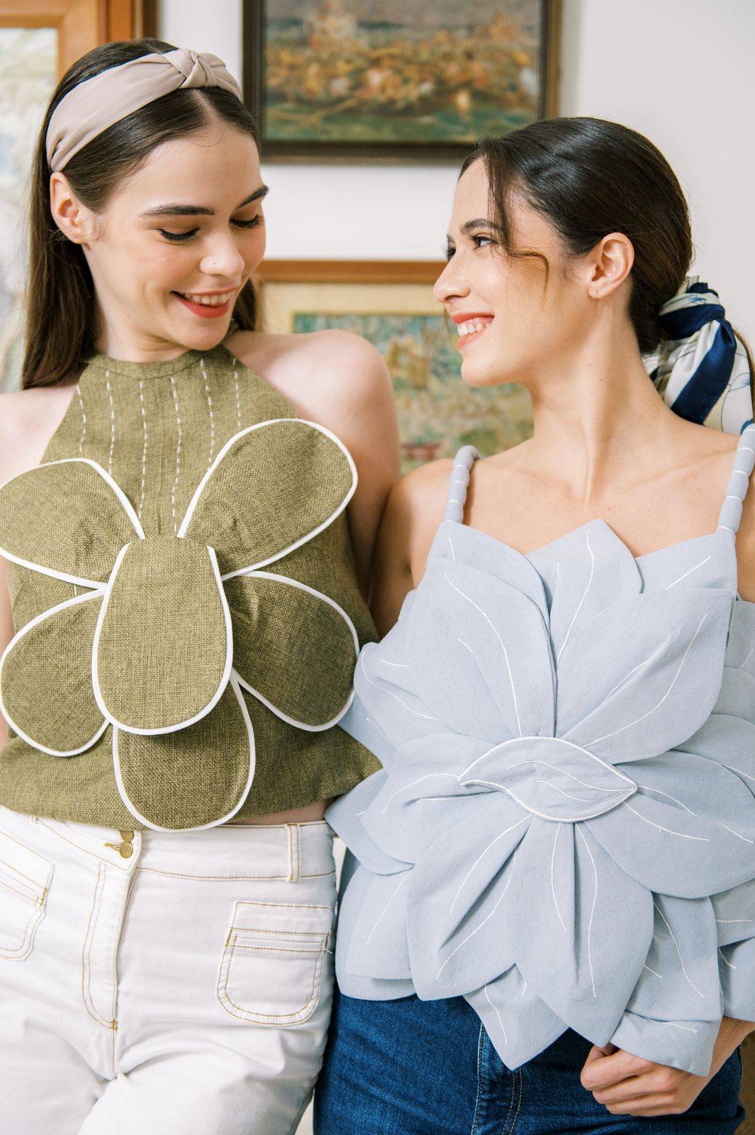 A much-coveted piece is her flower top.