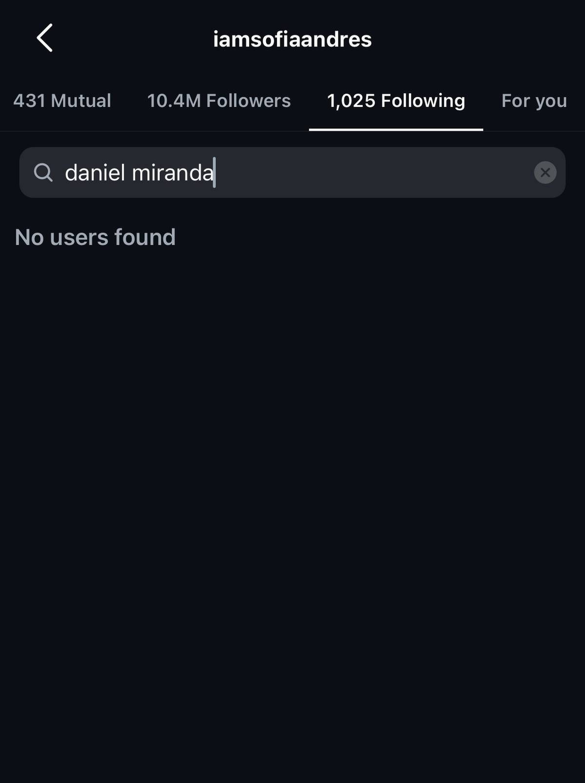Screengrab from Sofia Andres Instagram