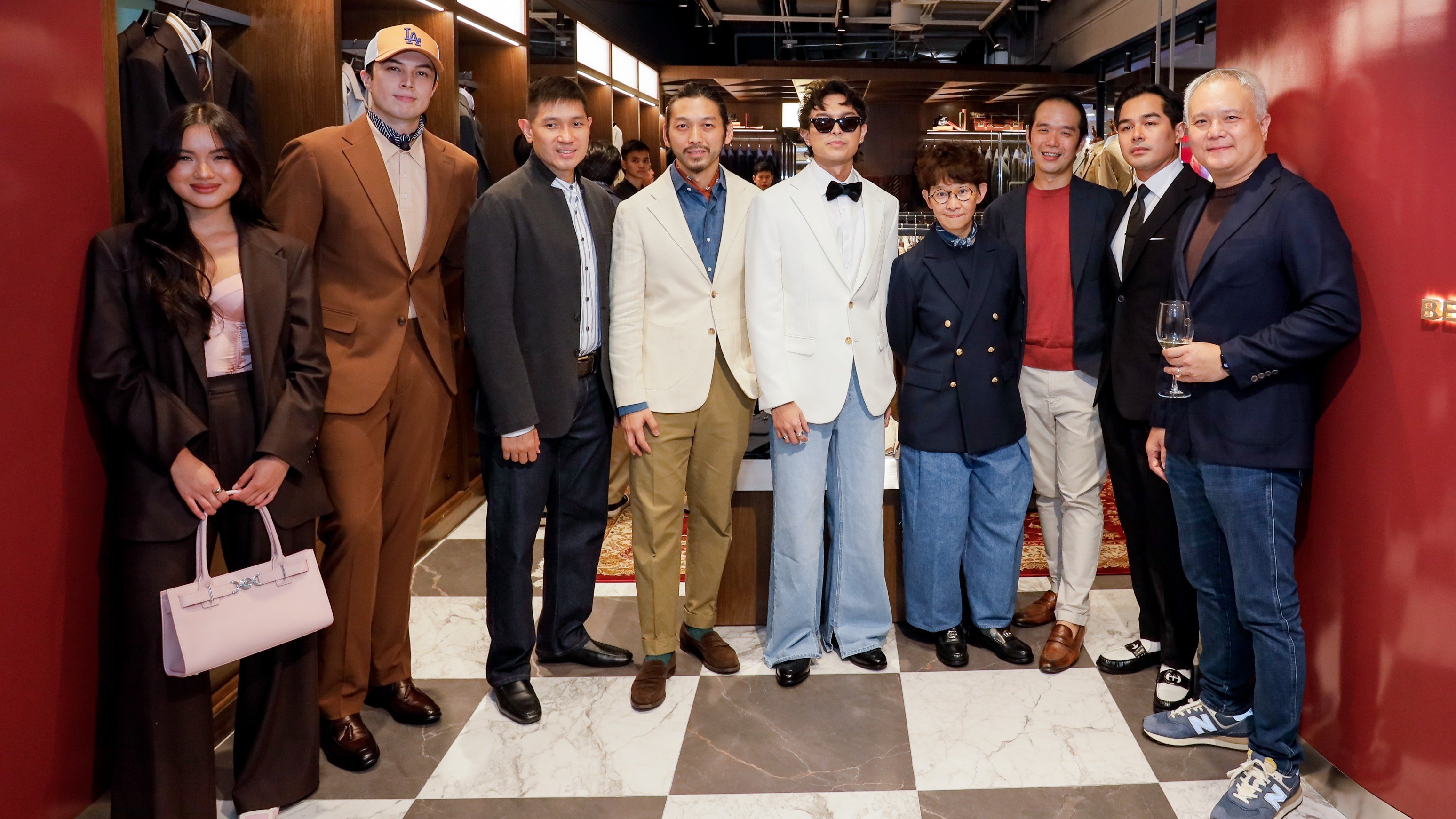 The palette of neutral tones also allows for more versatility, as it can work with jeans for casual Fridays or as a matching set for an afternoon with the boys.