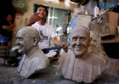 Marikina artist sculpts tribute to Pope Francis