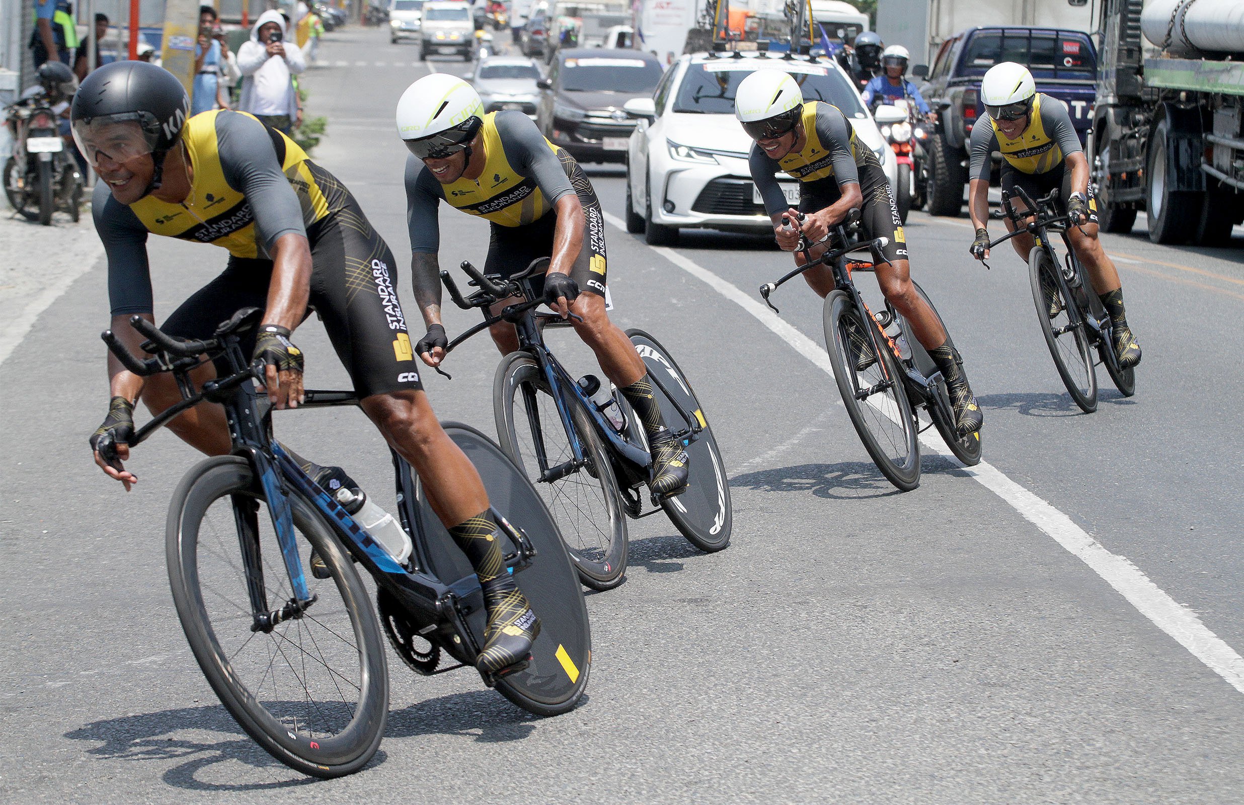SURPRISE VICTORY: Standard Insurance pulls off shock time trial victory