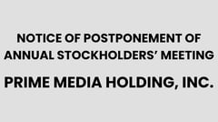 Prime Media Holding, Inc.
