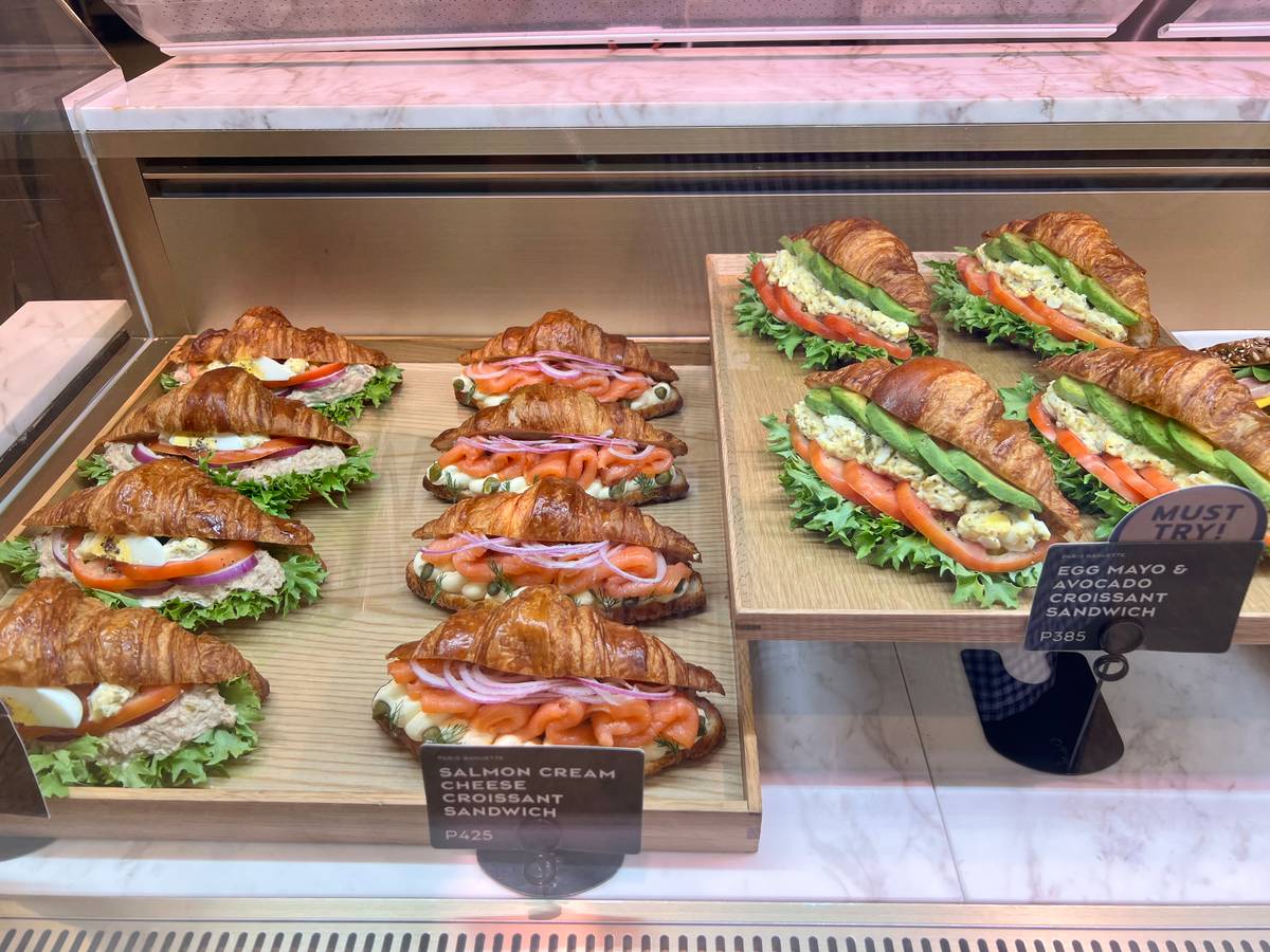 CROISSANT sandwiches.