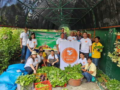 Solaire Cares plants seeds of hope with FAITH garden initiative