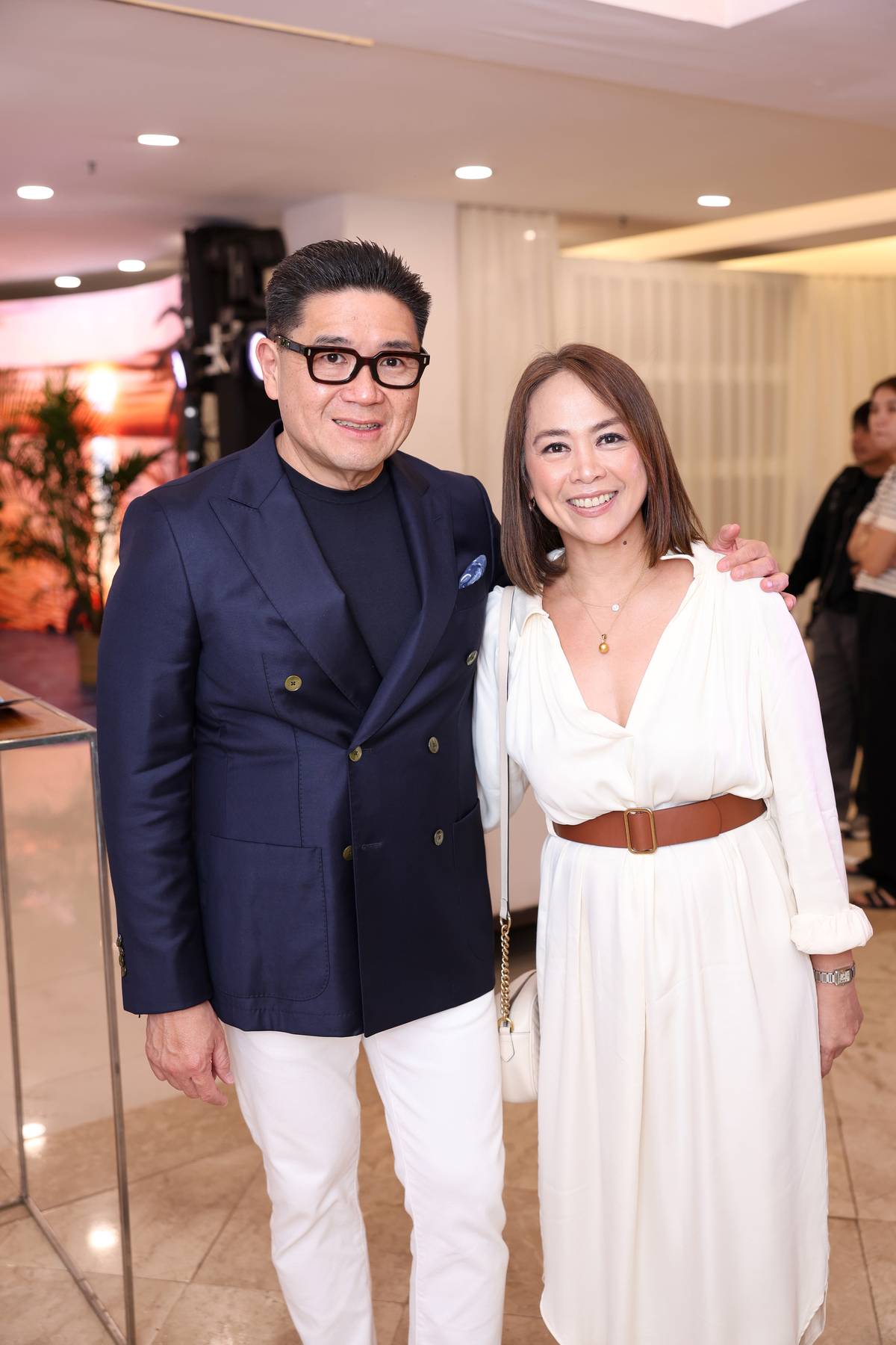 Anton Huang, president and CEO of SSI Group, Inc., Rustan Commercial Corporation, and Rustan Marketing Corporation; and Jackie Avecilla, head of Marketing of Rustan Commercial Corporation.