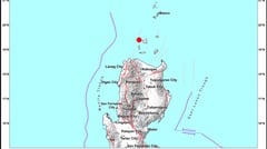 Three successive earthquakes jolt Dalupiri Island in Calayan, Cagayan