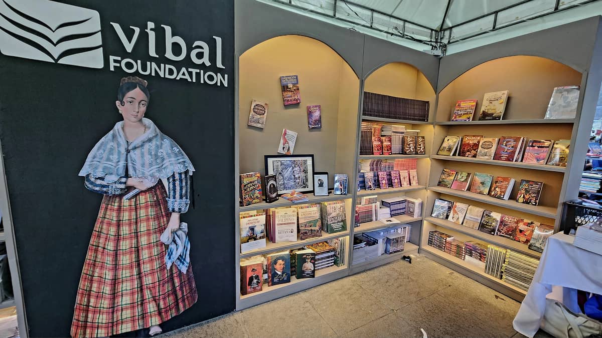 Handsome books at the booth of Vibal Foundation, Inc.
