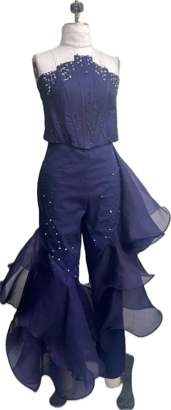 Bayo Atelier couture creations use local material, dyes and embellishments.