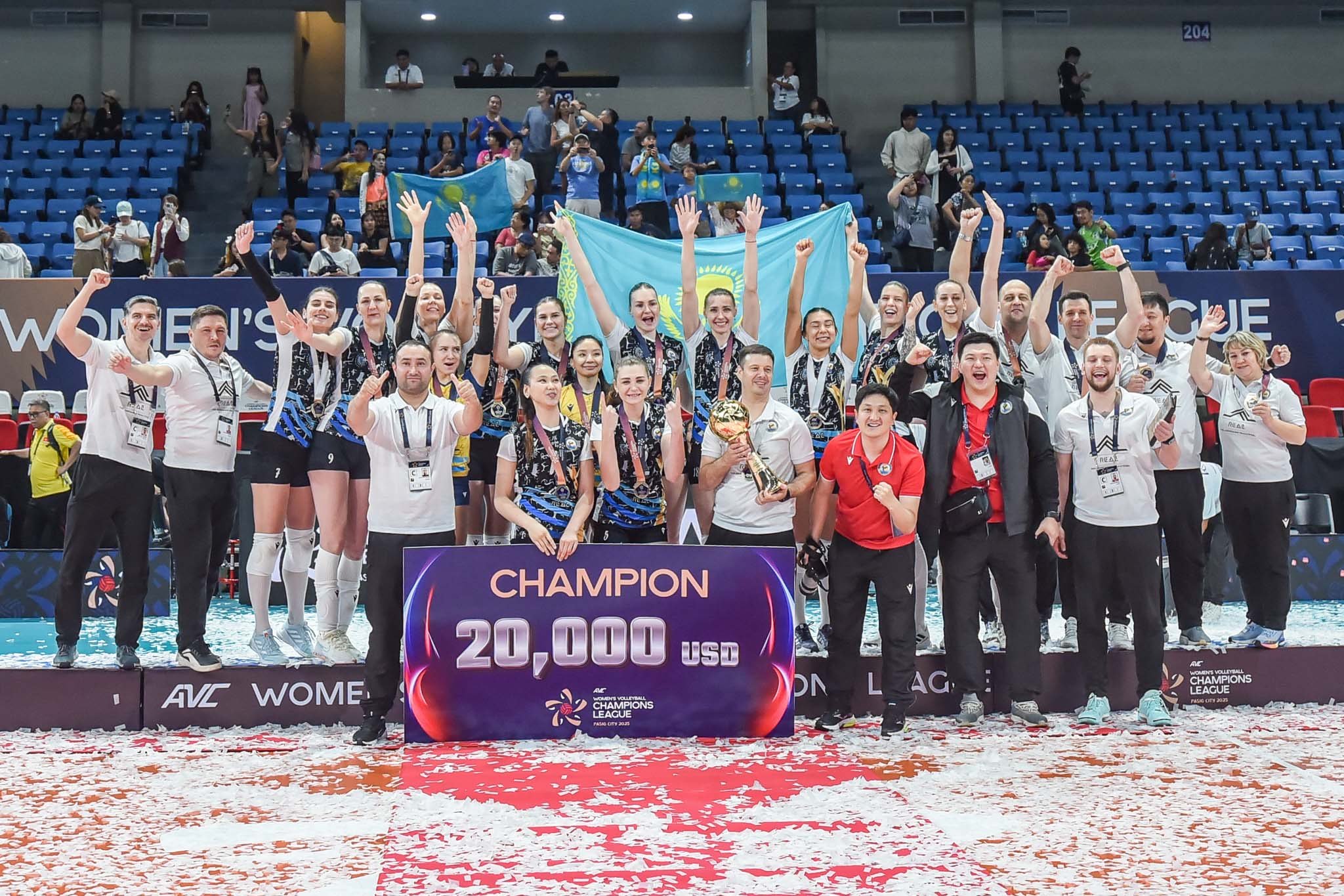 Towering Kazakhs stand tall, conquer AVC tilt