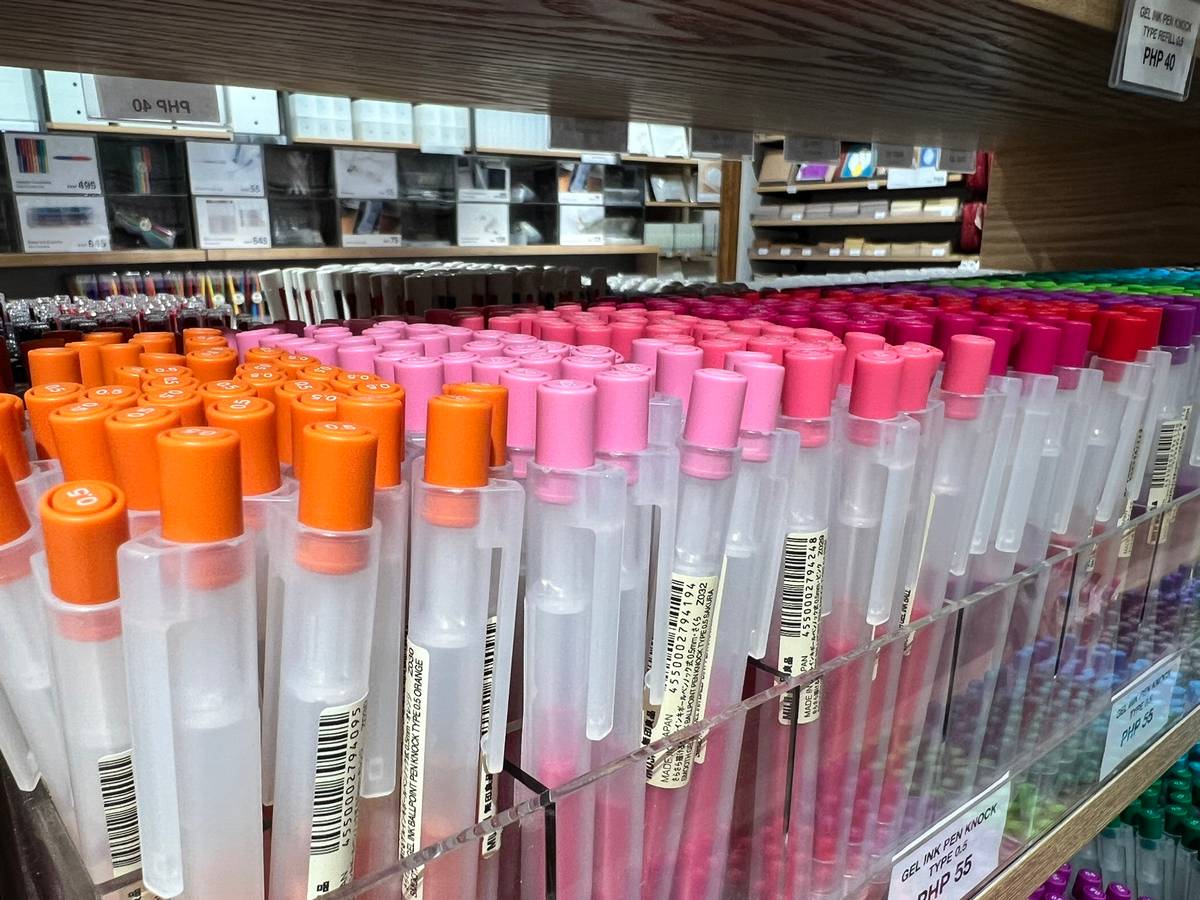 Gel ink pens.