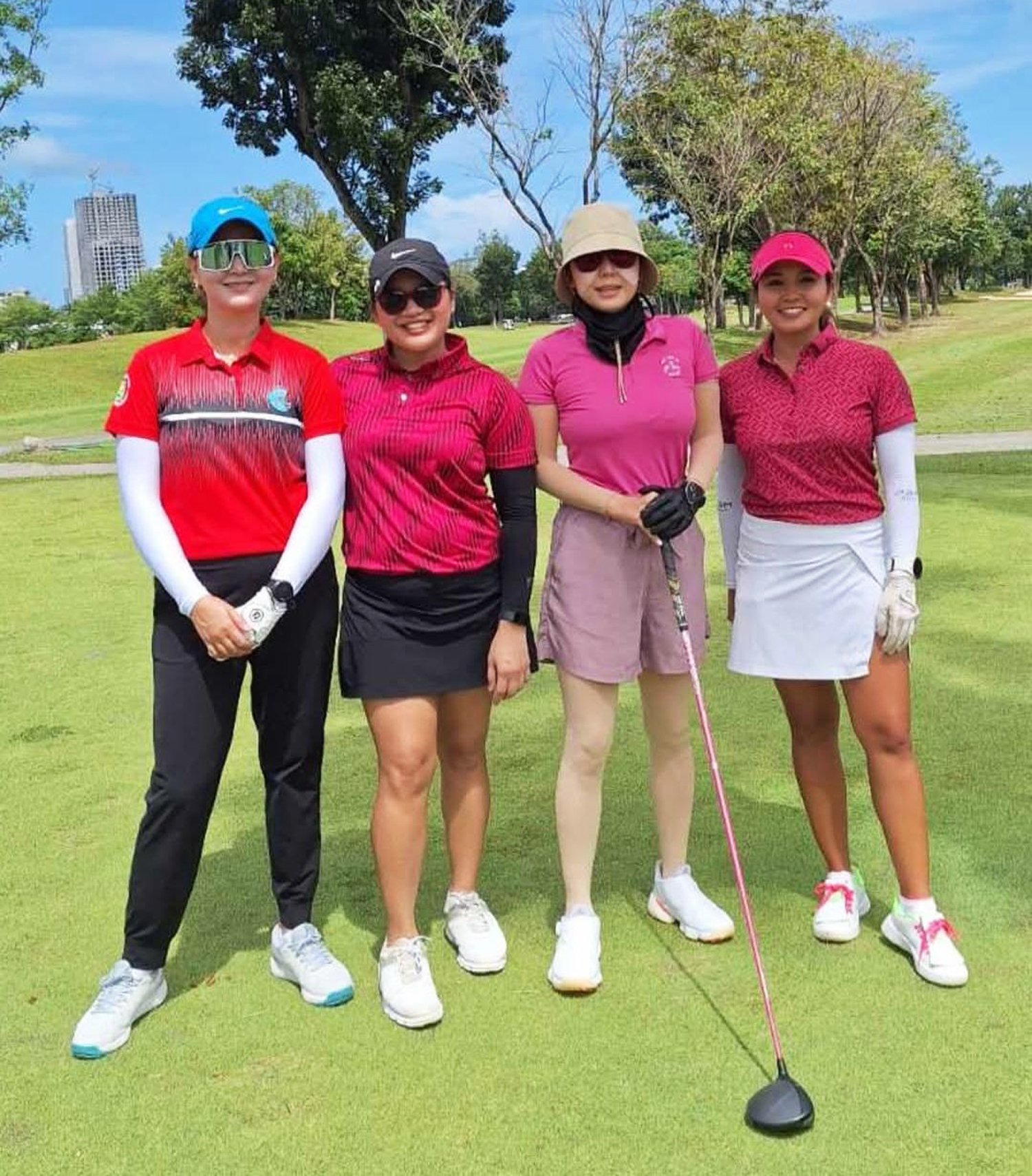 Maitina Borromeo, Crystal Neri, Carla Mckowen and Elise Demiar. Golf is their game.