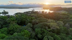 Scenic morning unfolds at La Mesa Dam