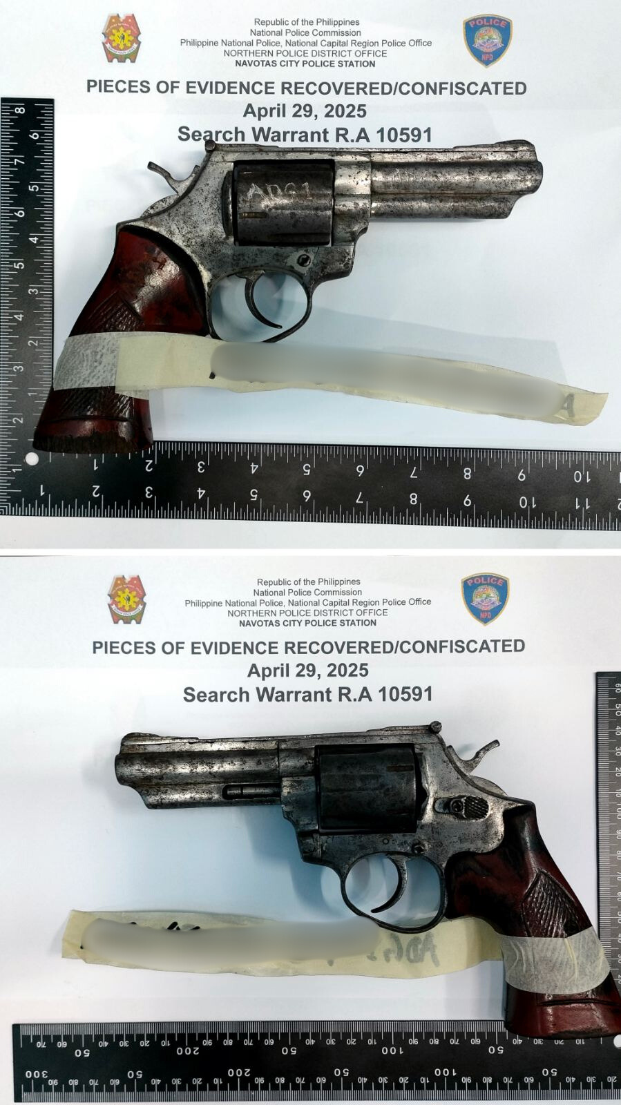 Man arrested for unregistered handgun found in bed