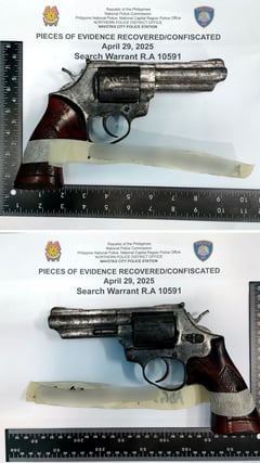 Man arrested for unregistered handgun found in bed