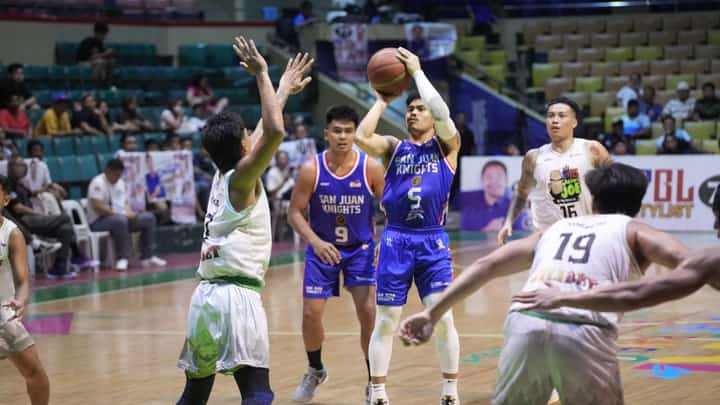 Orlan Wamar sizzles with 22 of his 28 points in the fourth quarter to lead San Juan to an 89-83 win over Imus in the MPBL 2025 Season late Wednesday at the Cuneta Astrodome.