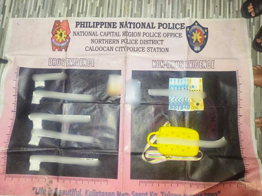 The recovered suspected shabu along Barangay 18