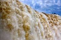 The falls, a panorama of unrelenting flow.