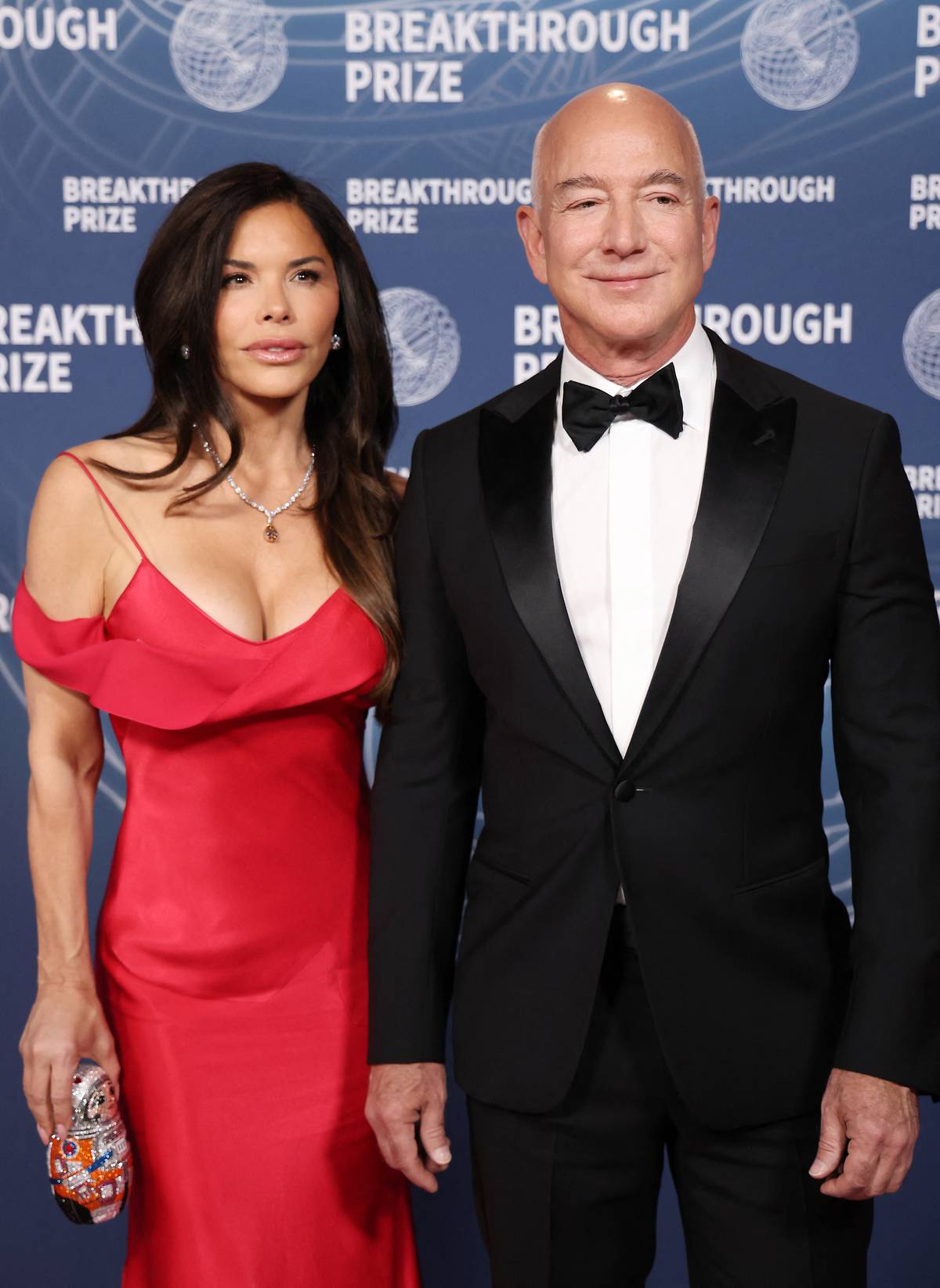 Founder of Amazon and Blue Origin Jeff Bezos and his fiance Lauren Sanchez depart inauguration ceremonies in the Rotunda of the US Capitol on 20 January 2025 in Washington, DC.