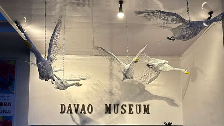 Ann Tiukinhoy-Pamintuan’s menagerie adorn the entrance of the Davao Museum.