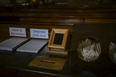 Church donation box goes digital in Greece