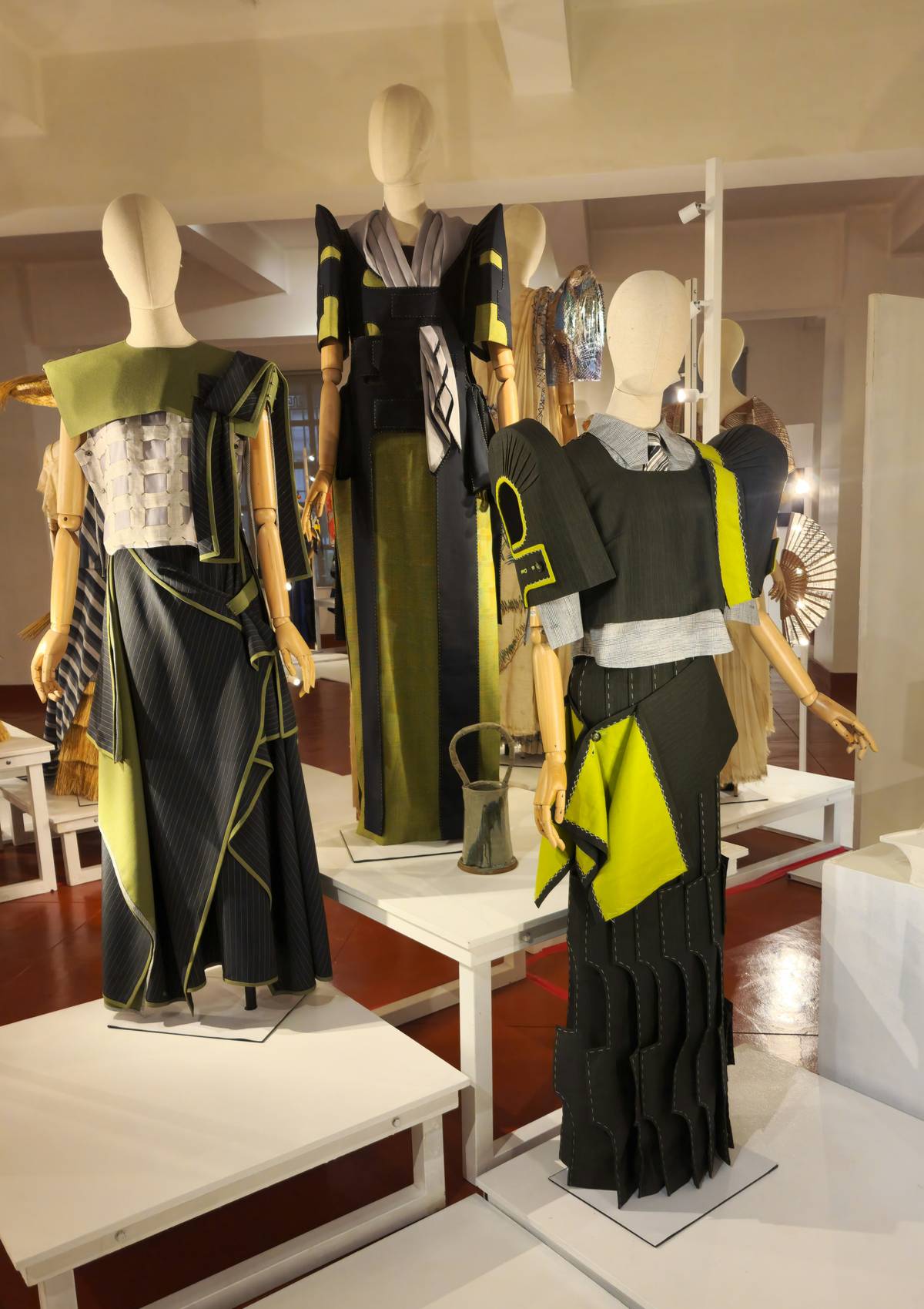 The winning capsule collection of Garde, inspired by the works of National Artist Leandro Locsin.