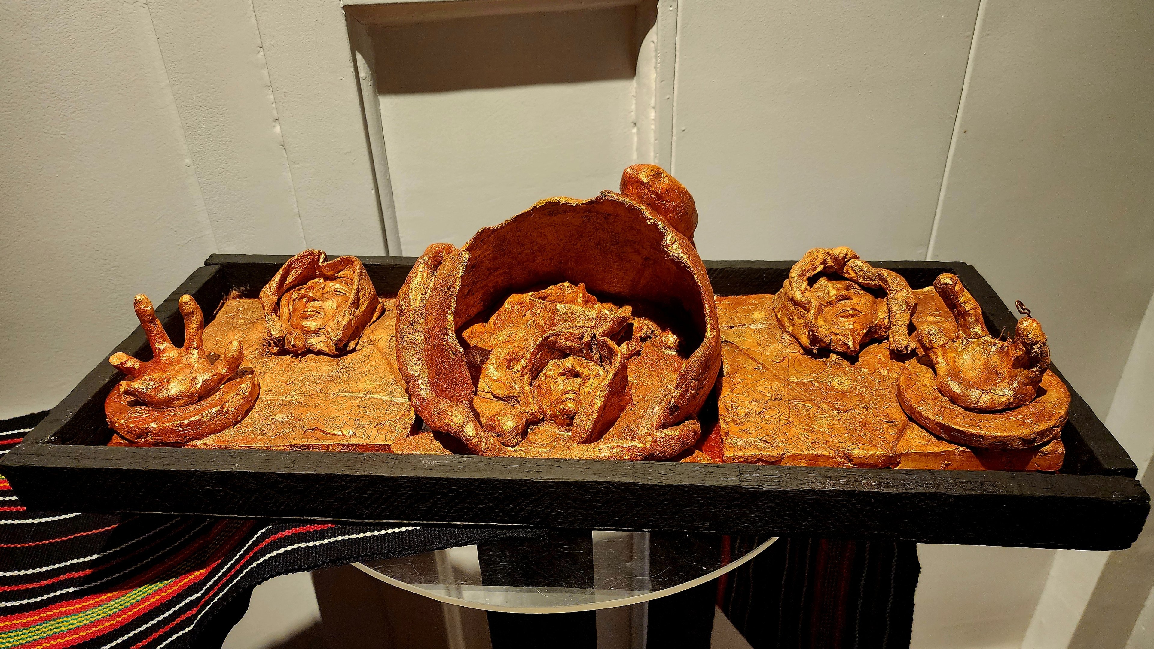 ‘Unveiling the Witch’ (91.44 by 31 centimeters, relief sculpture, 2024) by Coleen Gianah Sevillano.
