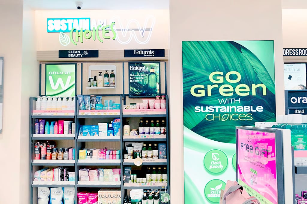 More Sustainable Choices, Greener Stores from Watsons
