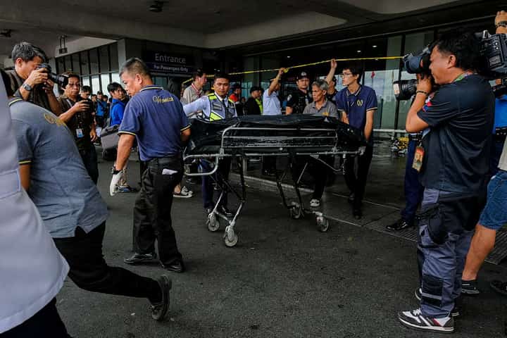 DMW aiding OFW after NAIA crash