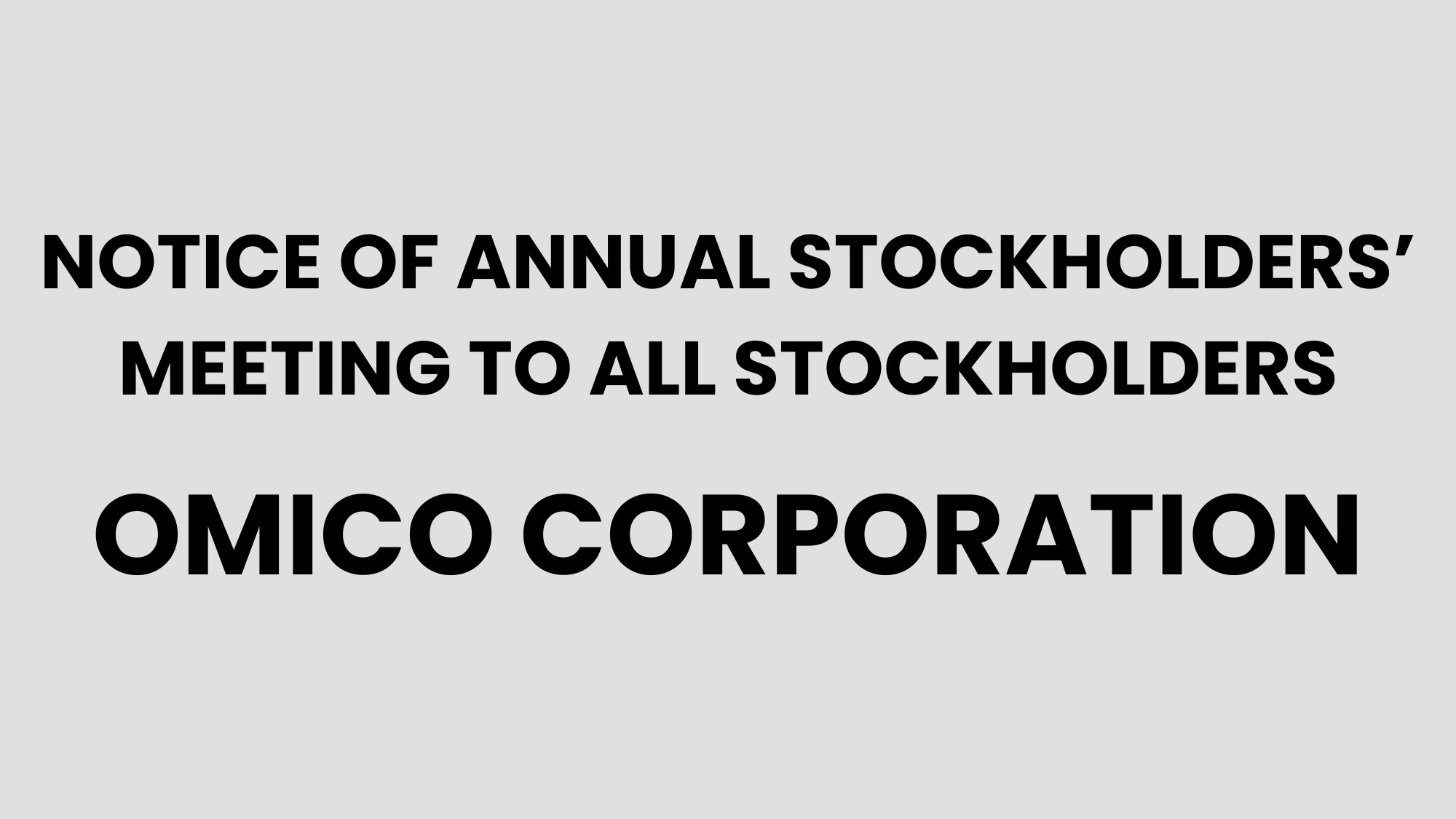 Omico Corporation