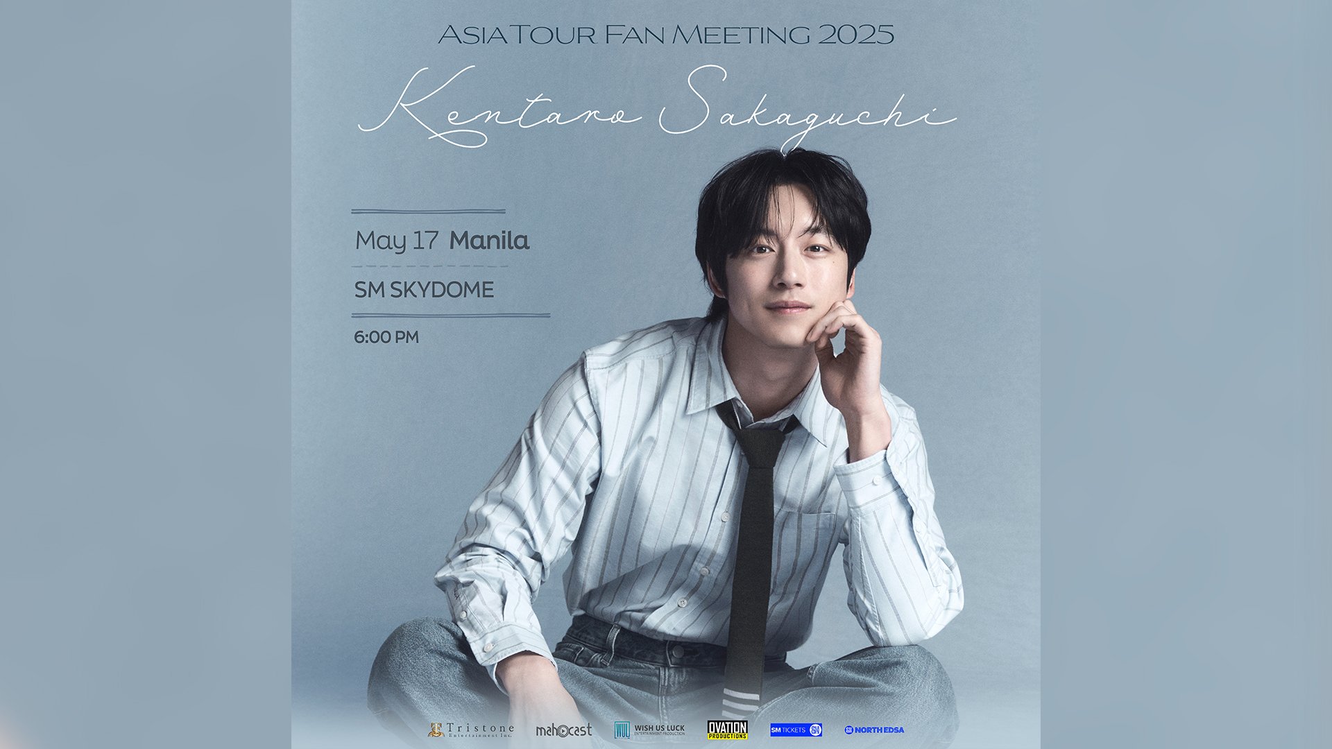 Kentaro Sakaguchi is coming to Manila