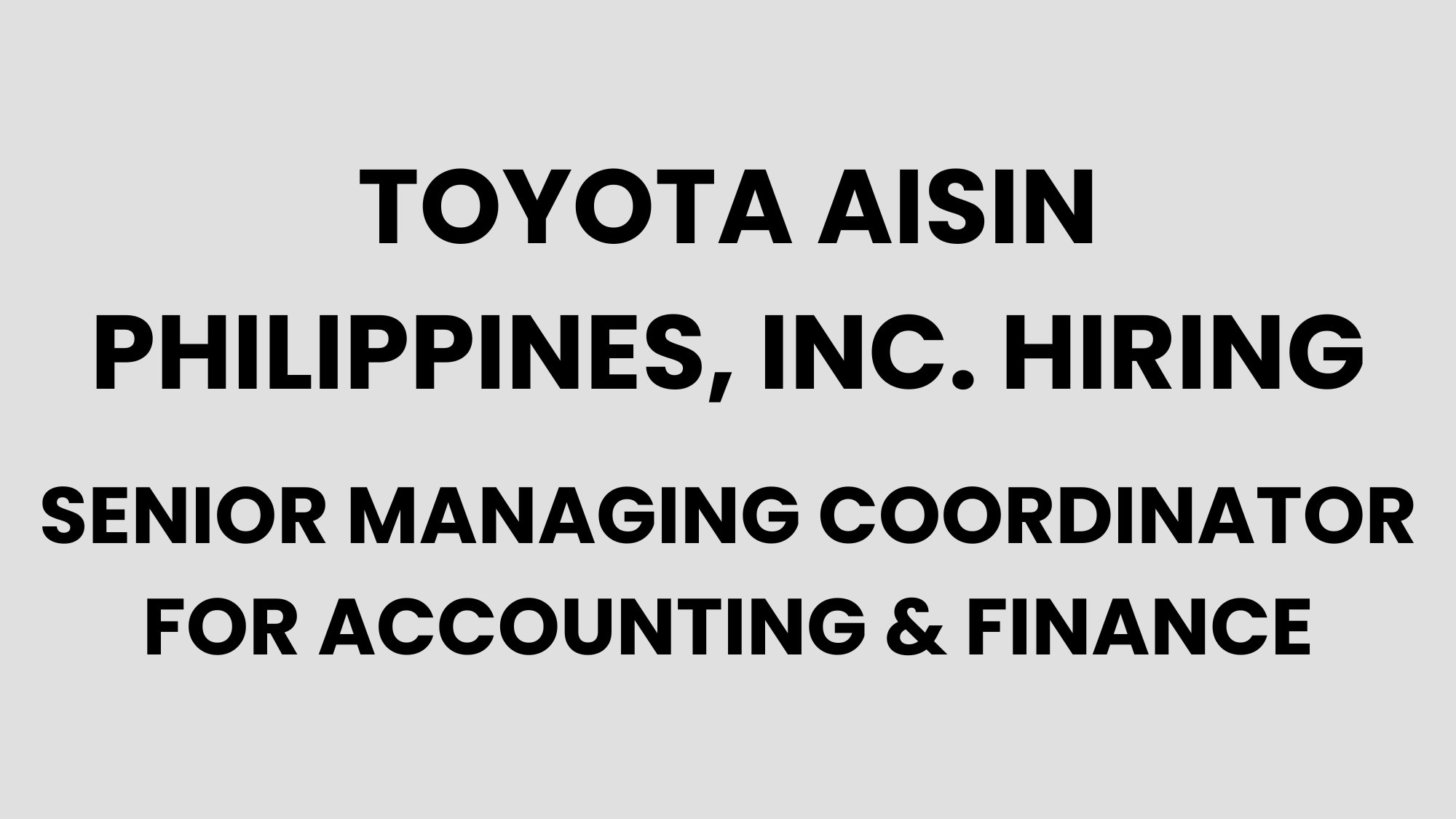 Toyota Aisin Philippines, Inc.