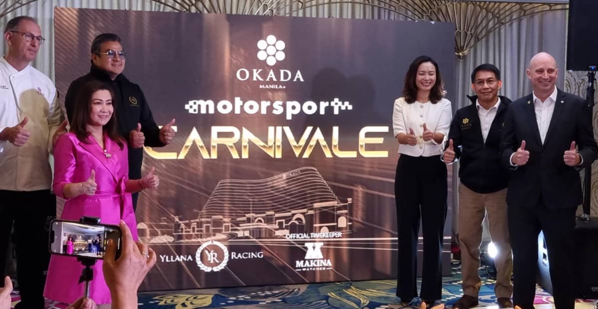 Motorsport Carnivale officials with Jomari Yllana and Ricky Dy-Liacco.