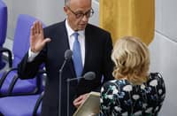 German Chancellor Friedrich Merz takes the oath of office in the lower house of parliament