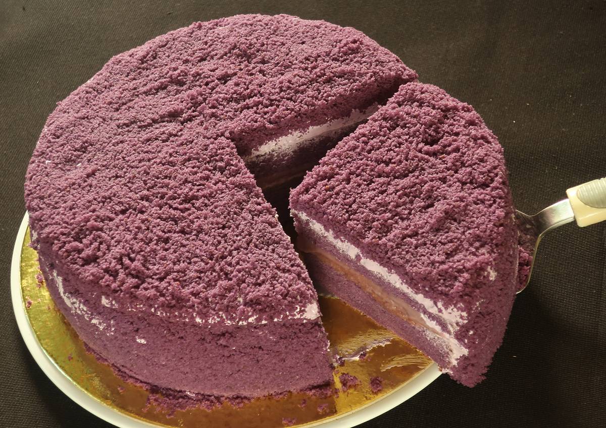 Overeasy’s classic Ube Cake.