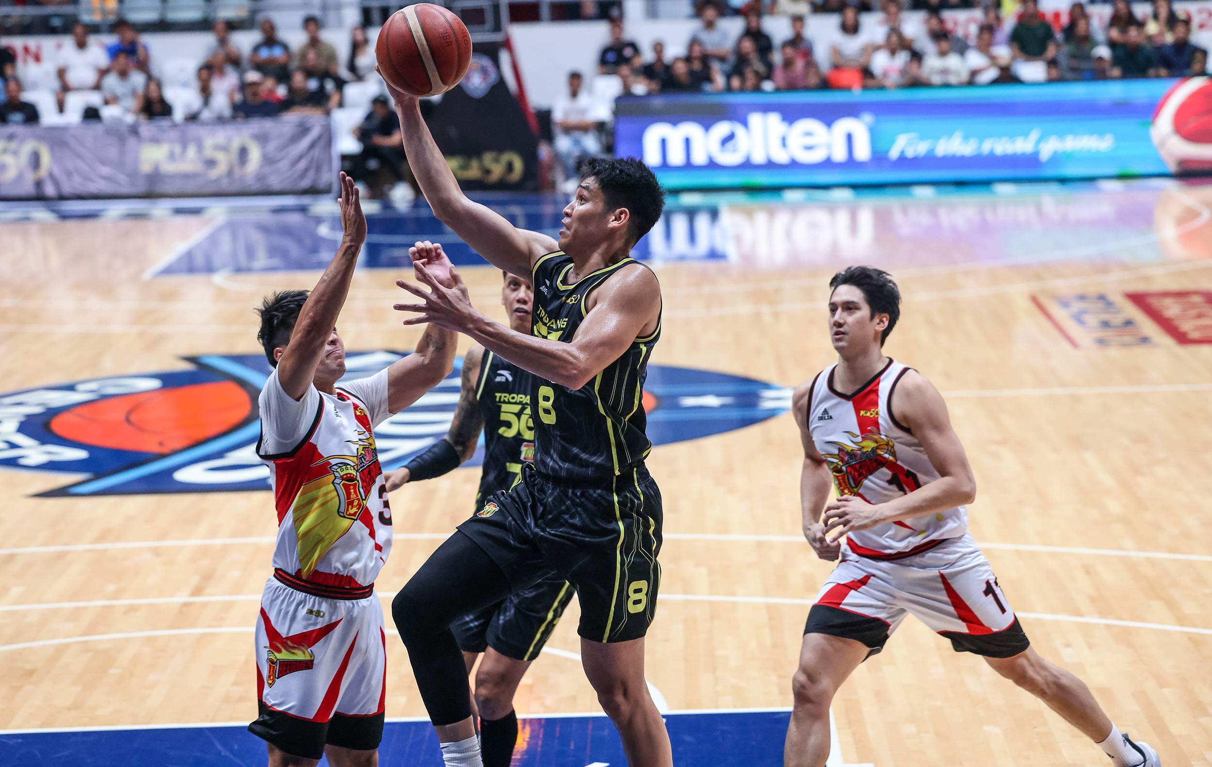 Calvin Oftana and the TNT Tropang 5G battle Terrafirma for a win that could spark a streak in the PBA Philippine Cup.