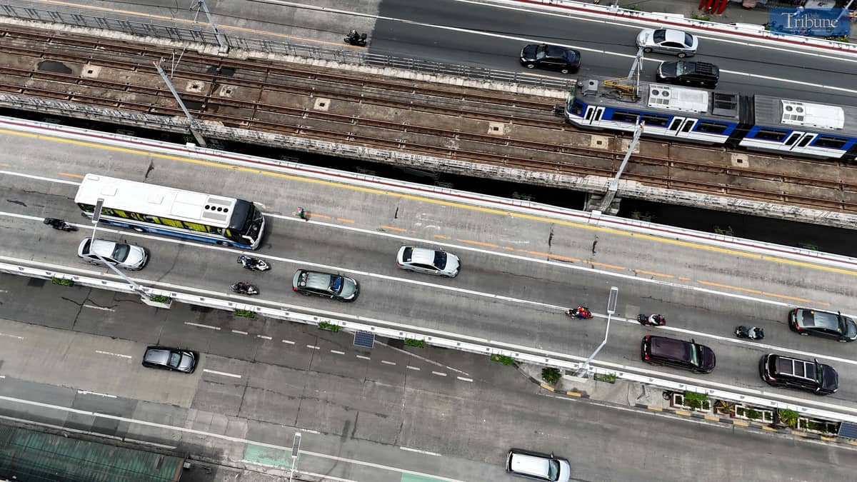 Motorists travel along EDSA North and Southbound in Quezon City on Thursday, 8 May 2025. According to the Philippine Statistics Authority (PSA), 2023 recorded the highest number of fatalities due to road traffic accidents.