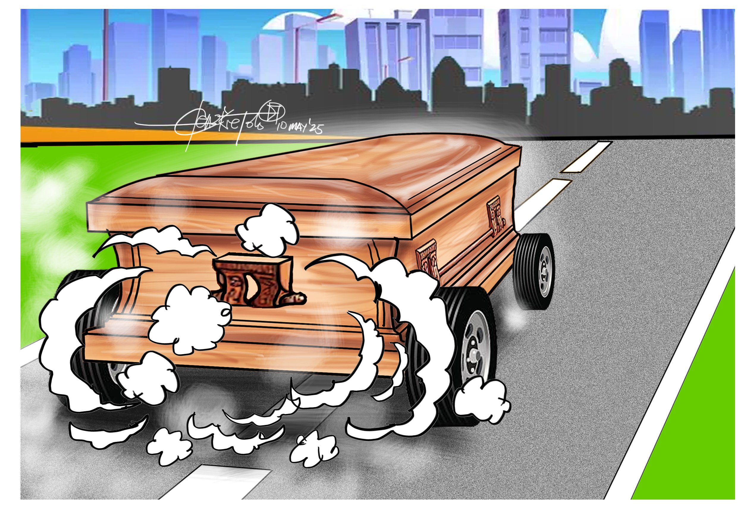 Speeding coffins 