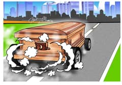 Speeding coffins
