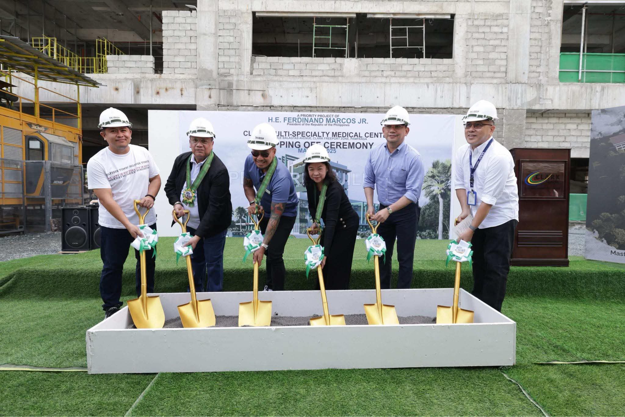 Clark pediatric building holds top-off ceremony