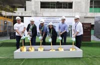 Clark pediatric building holds top-off ceremony