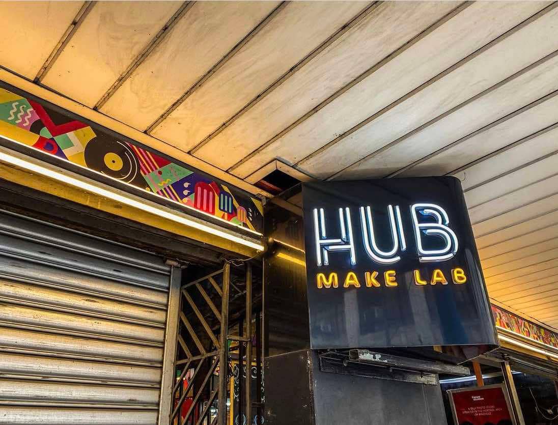 HUB Make Lab is a creative hub located in First United Building. It has become a haven for young artists and creatives and small business owners.