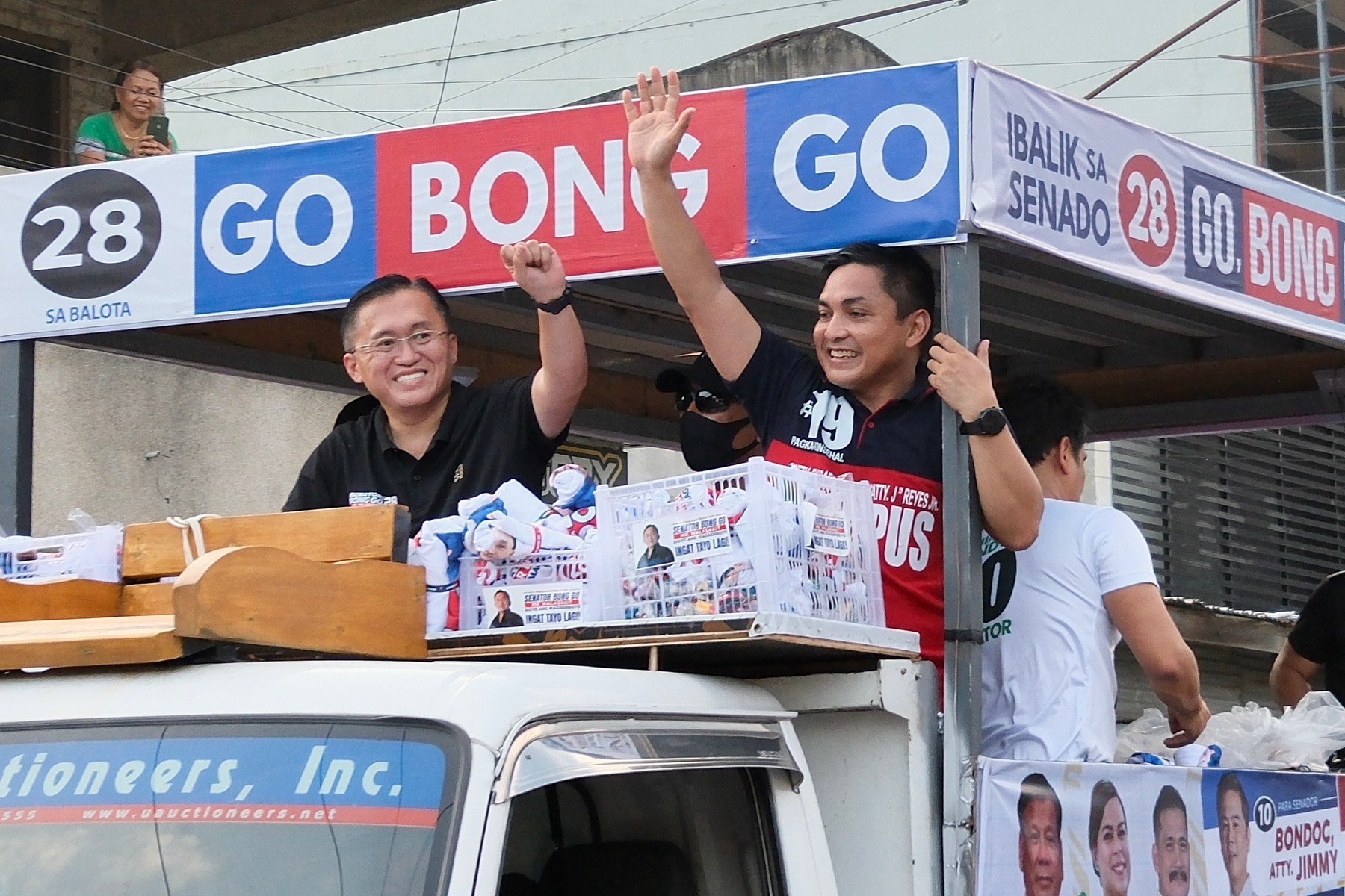 Bong Go rallies support for Duterte-allied candidates in Davao motorcade