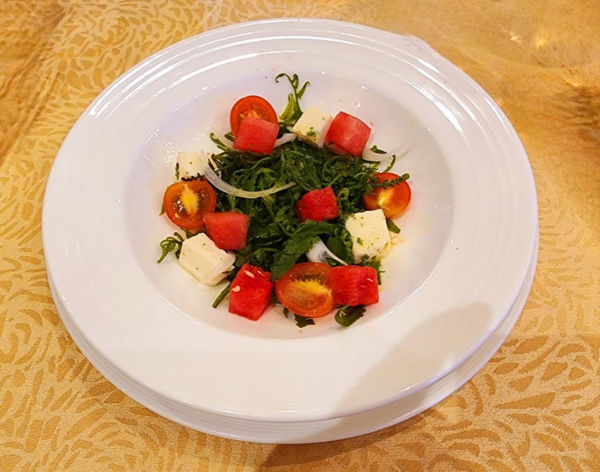 Fern Salad with Paneer.