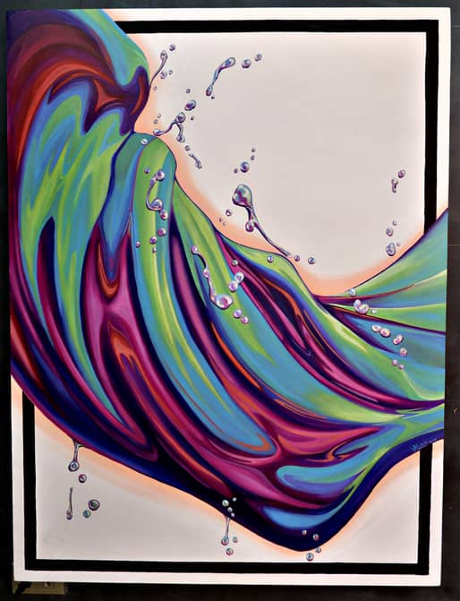‘TENDERNESS,’ acrylic on canvas,
4 x 3 ft, 2025.