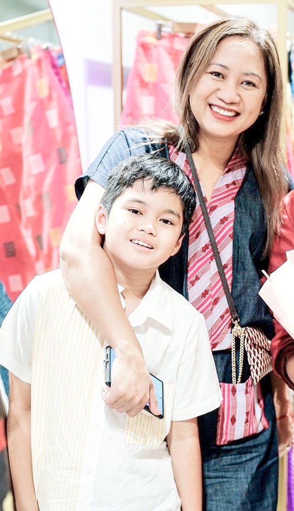 Atty. Mitzi Arao and son Rafa.