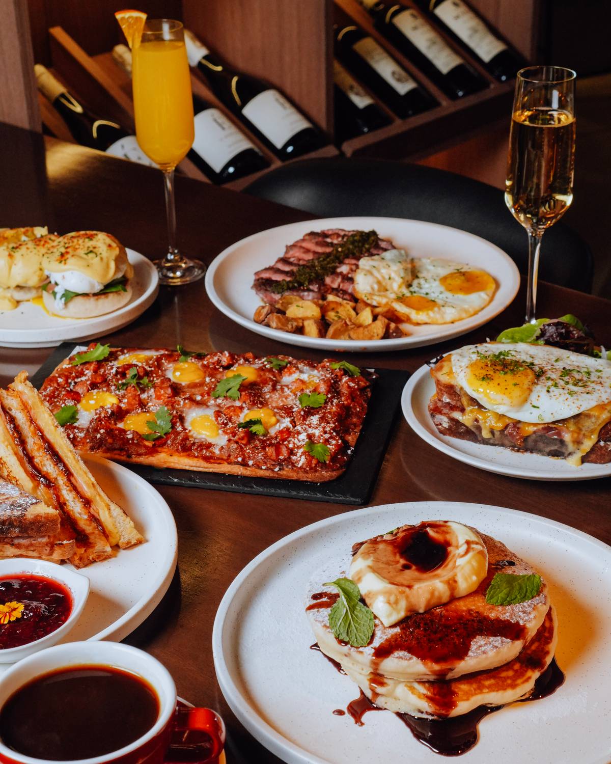 Brunch spread.